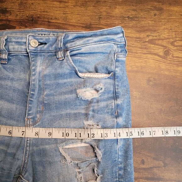 American Eagle Jeans Womens 10 S Next Level Stretch Super High Rise Jegging - Picture 9 of 12